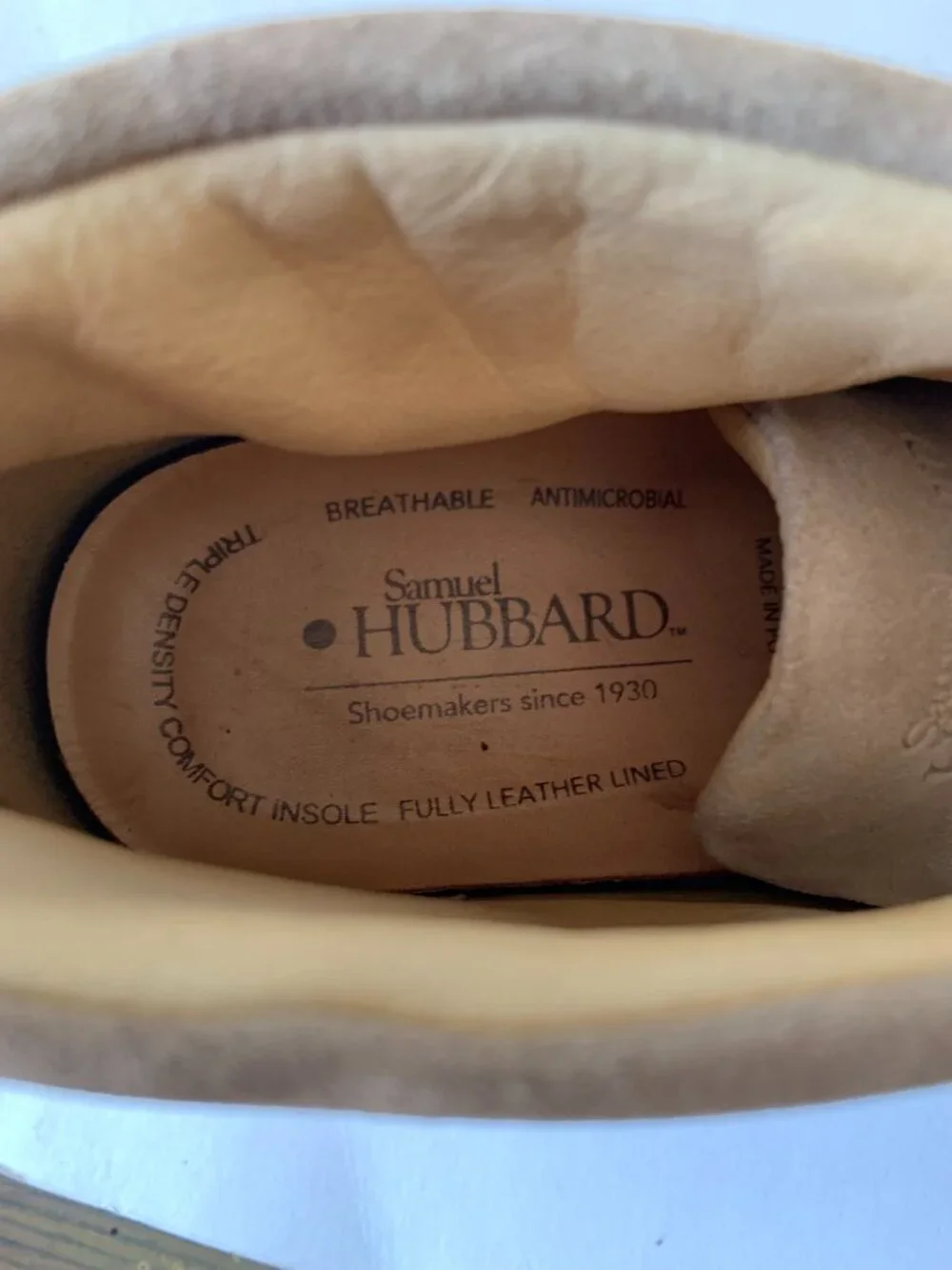 SAMUEL HUBBARD SUEDE MENS CHUKKA BOOTS SIZE 10M M1400-012 LEATHER UPPER LINING